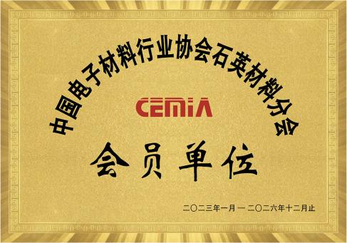 電子材料石英協(xié)會會員--DKEQ--was-awarded-the-Member-Unit-of-the-China-Electronic-Quartz-Association